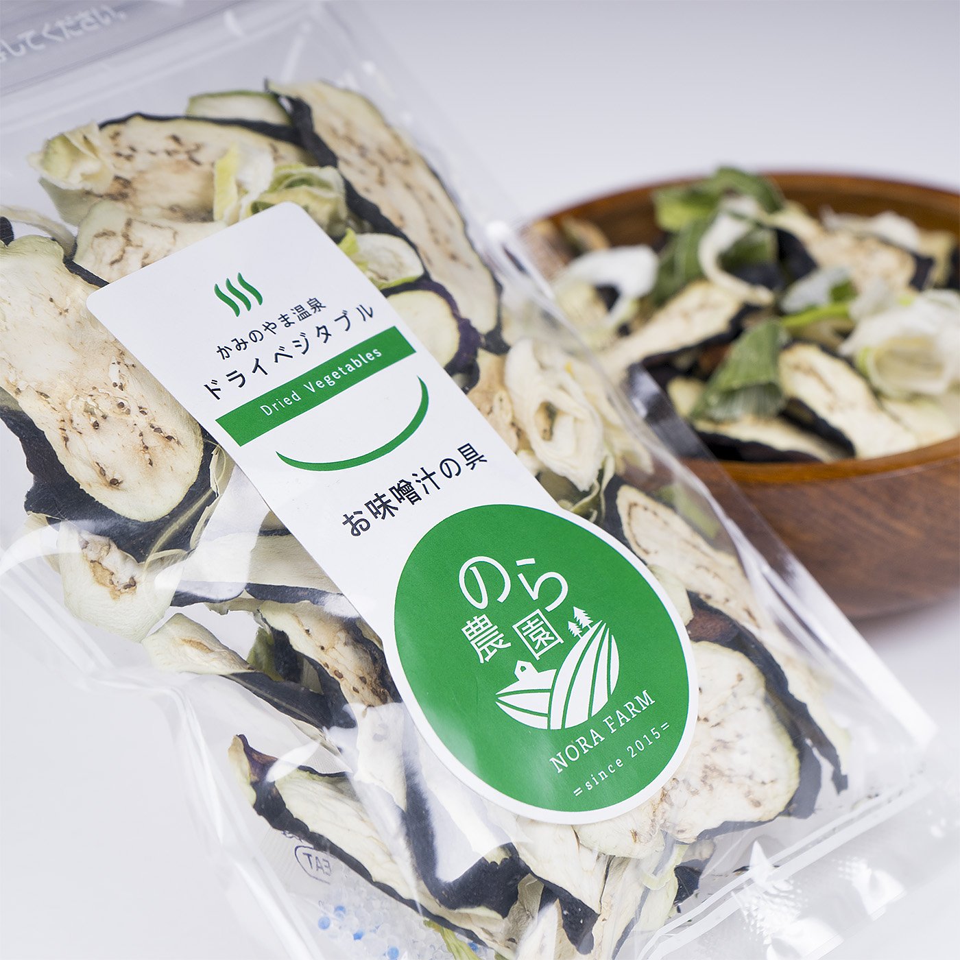 【ドライベジタブル】お味噌汁の具（なす、ねぎ）／1袋30g入り